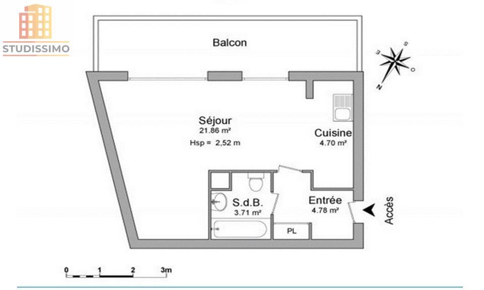 Studio 34m² Puteaux La Défense - Jardin, terrasse - Photo 1