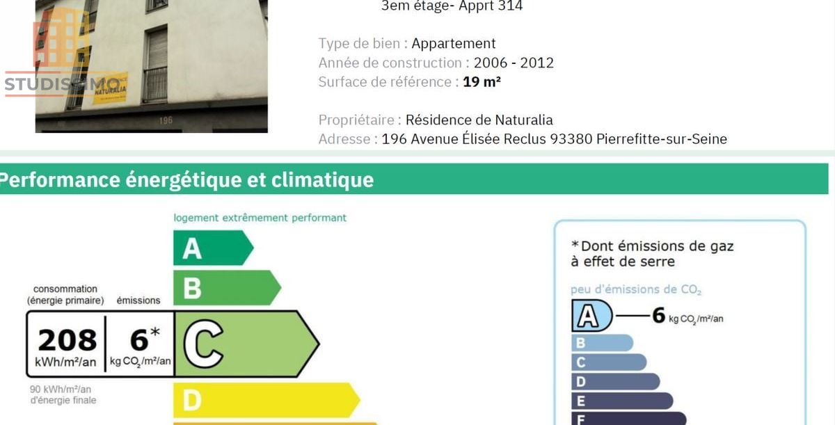 Studio 19m² Saint-Denis - Fonctionnel, lumineux - Photo 1