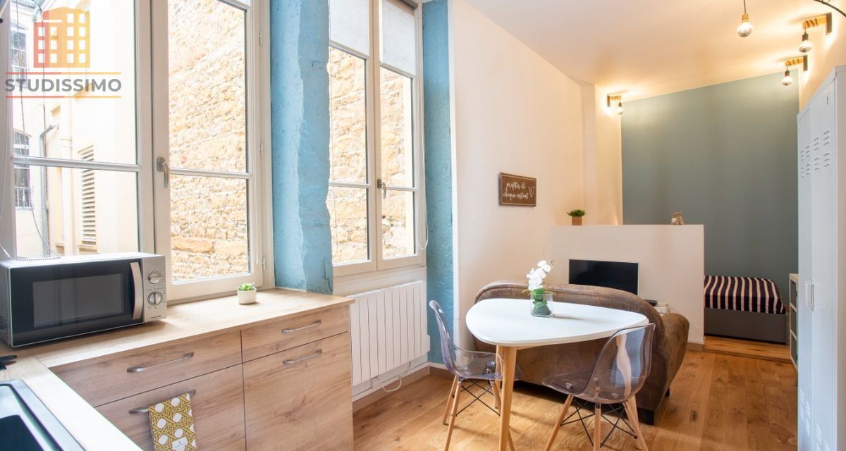 Studio 23m² Lyon 1er - Immeuble bourgeois - Photo 2