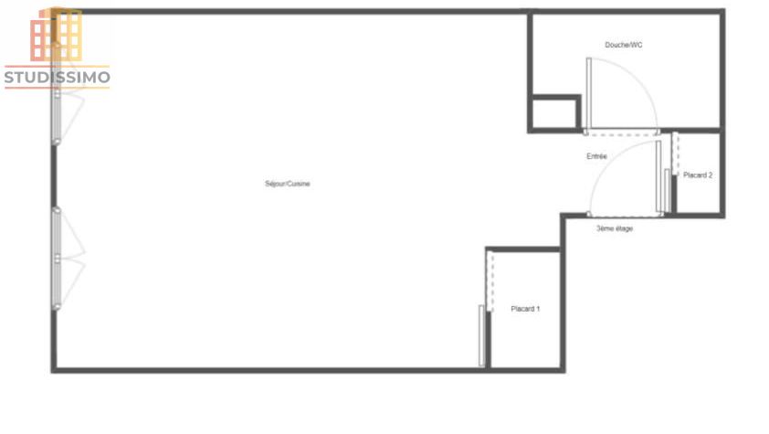 Studio 32m² Lyon 3e Montchat - Dernier étage, lumineux - Photo 2