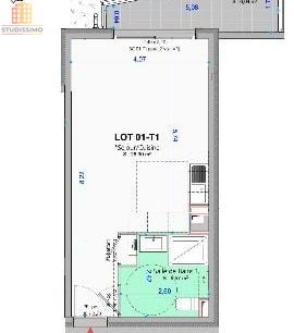 Studio 33m² Le Tholonet 13100 - Neuf, terrasse 6m² - Photo 2
