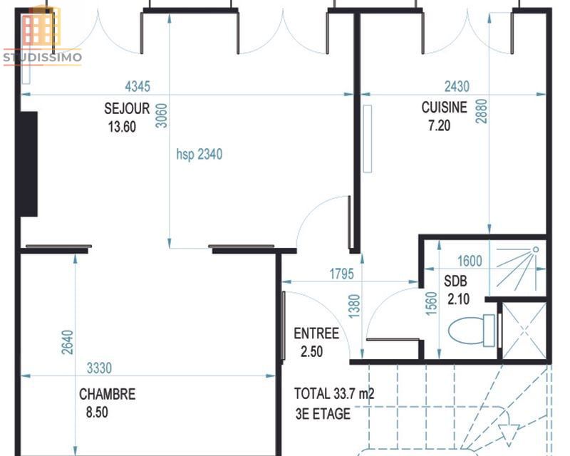 Studio 34m² Marseille 2e - De charme, très lumineux - Photo 1