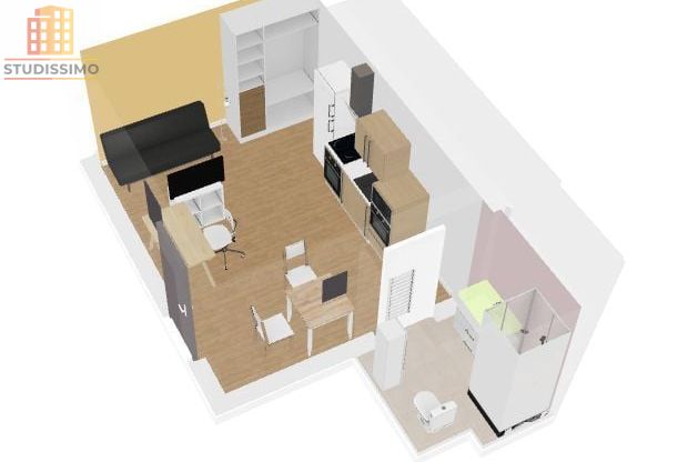 Studio 22m² Marseille 6e - Rue Saint-Jacques - Photo 1