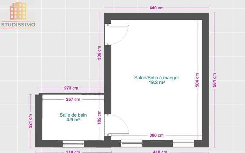 Studio 24m² Marseille 6e - Rue Saint-Jacques, calme - Photo 2