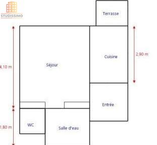 Studio 23m² Nantes - Résidence senior - Photo 2