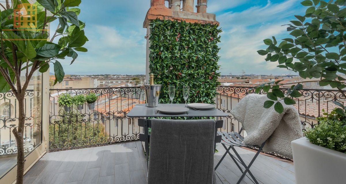 Studio 25m² Montpellier Écusson - Loggia, terrasse privée - Photo 11