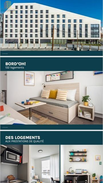 Studio 21m² Bordeaux 33100 - Terrasse, lumineux - Photo 1