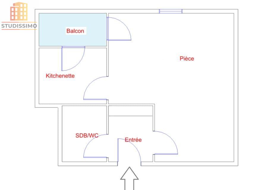 Studio 32m² Strasbourg 67200 - Parking sous-sol - Photo 2