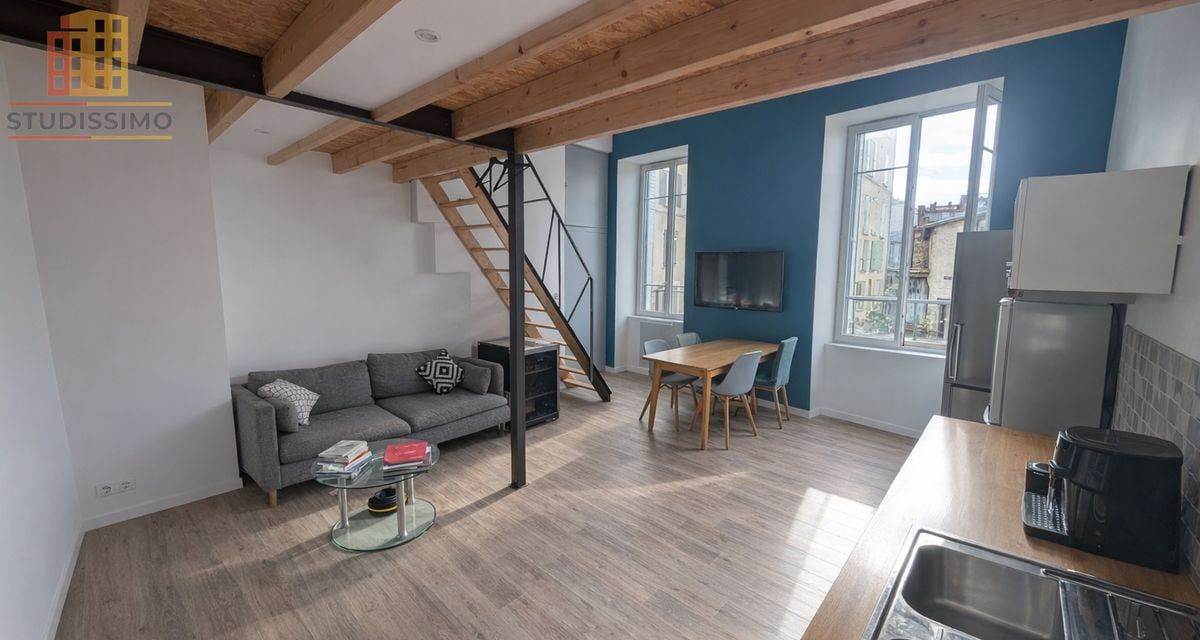 Studio 41m² Vienne centre-ville - Mezzanine - Photo 1