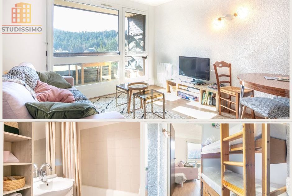 Studio 24m² Corrençon-en-Vercors - Cellier, casier à skis - Photo 1