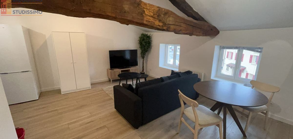 Studio meublé 30m² Villeneuve 01480 - Cosy, mansardé - Photo 1