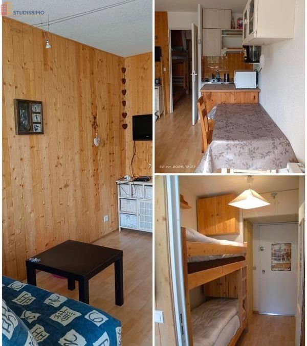 Studio meublé 17m² Enchastrayes - Meublé, DPE D - Photo 2