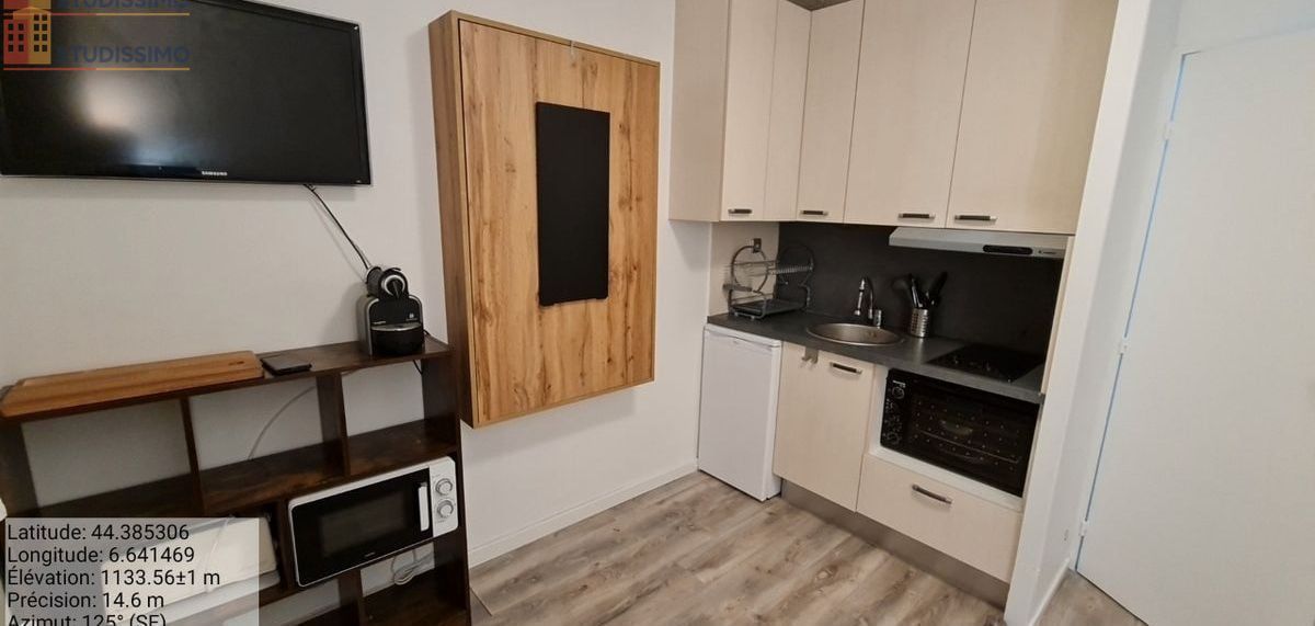 Studio meublé 16m² Barcelonnette - Meublé, DPE D - Photo 2