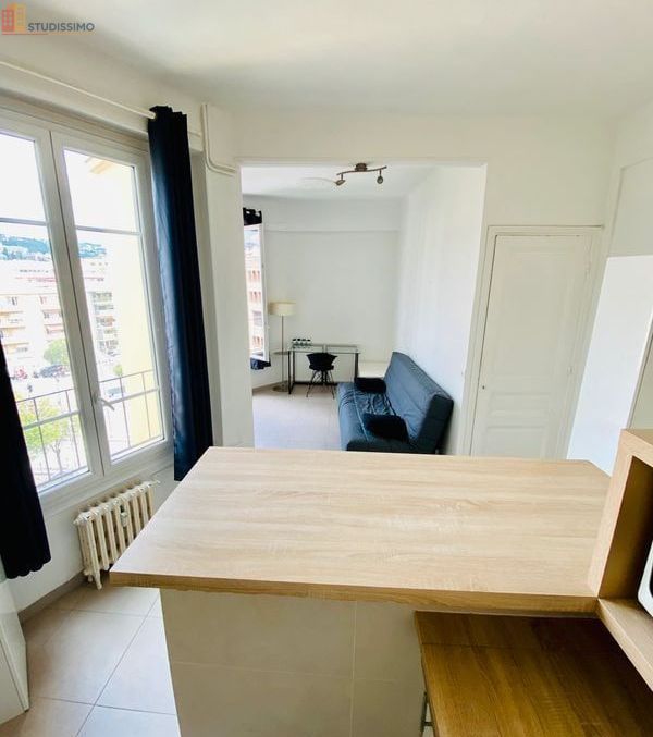 Studio meublé 24m² Nice 06100 - Étage élevé, lumineux - Photo 4