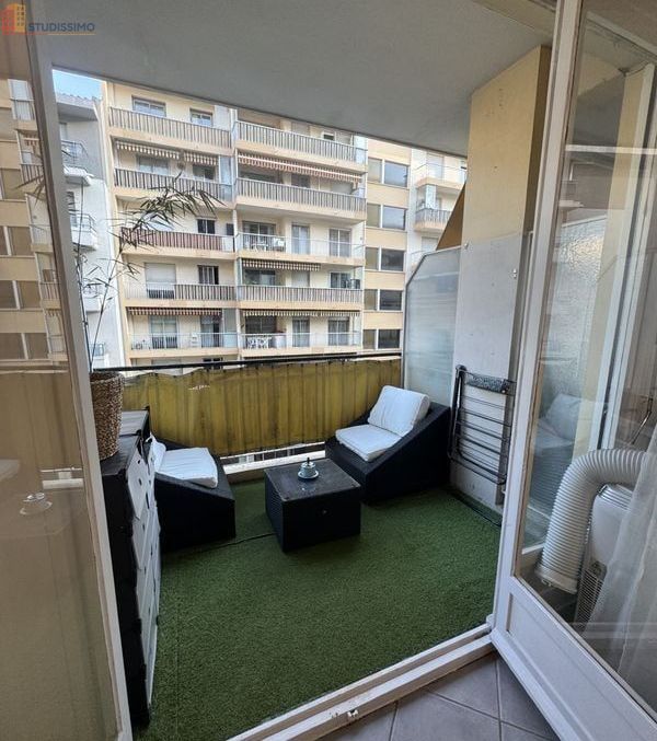 Studio meublé 26m² Nice Cessole - Balcon plein sud, proche tram - Photo 2
