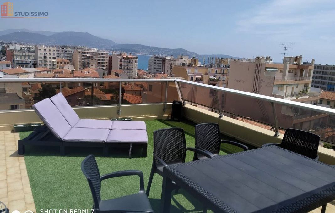 Studio 27m² Nice 06200 - Vue mer, meublé - Photo 1