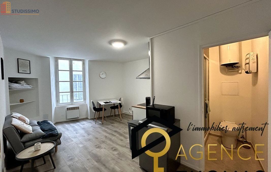 Studio meublé 18m² Aubenas - Meublé, DPE C - Photo 1