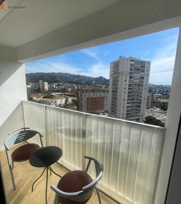 Studio meublé 10m² Marseille 11e - Lumineux, étage élevé - Photo 4
