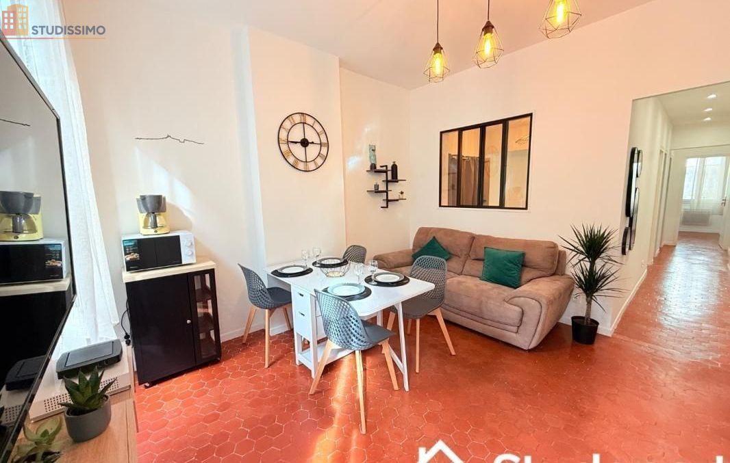 Studio meublé 10m² Marseille 3e - Meublé, lumineux - Photo 1