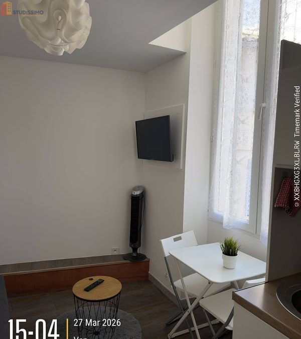 Studio meublé 12m² Marseille 1er - Meublé, DPE B - Photo 2