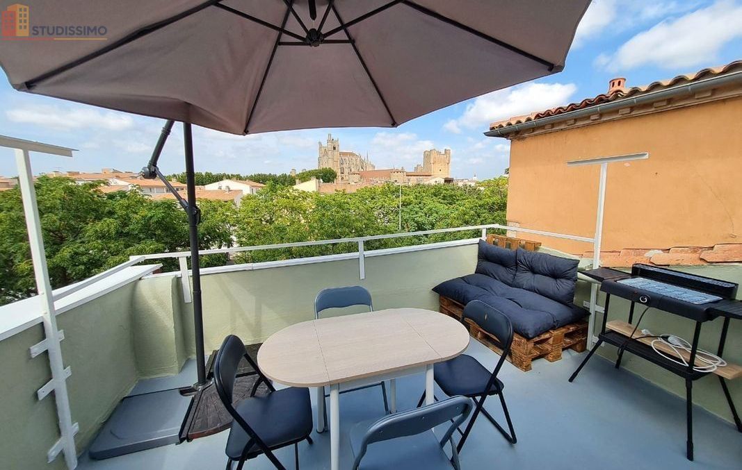 Studio meublé 20m² Narbonne centre - Terrasse, lumineux - Photo 1