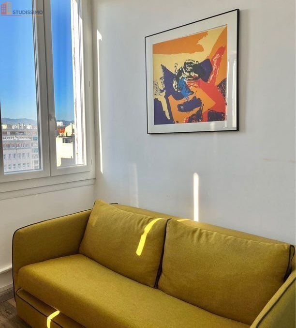 Studio meublé 19m² Marseille 8e - Lumineux, dernier étage - Photo 1