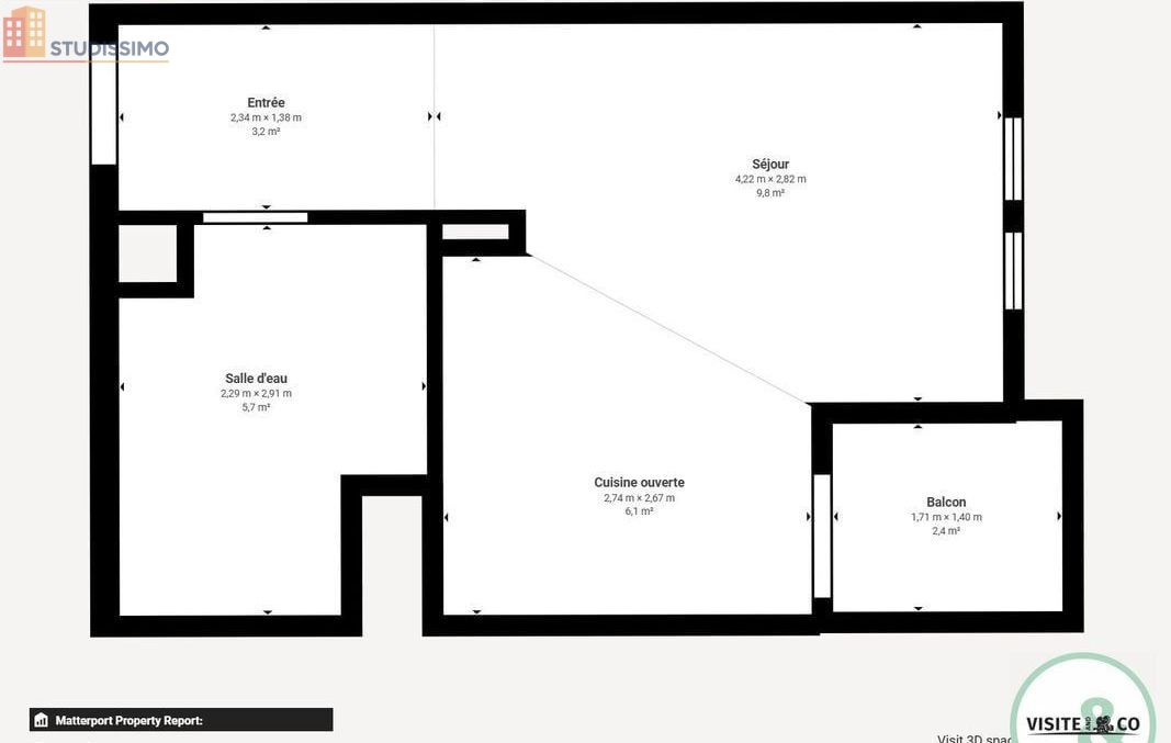 Studio meublé 25m² Bayeux - Meublé, 2e étage - Photo 4