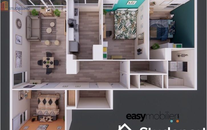 Studio meublé 10m² Hérouville-Saint-Clair - Étage élevé, lumineux - Photo 6
