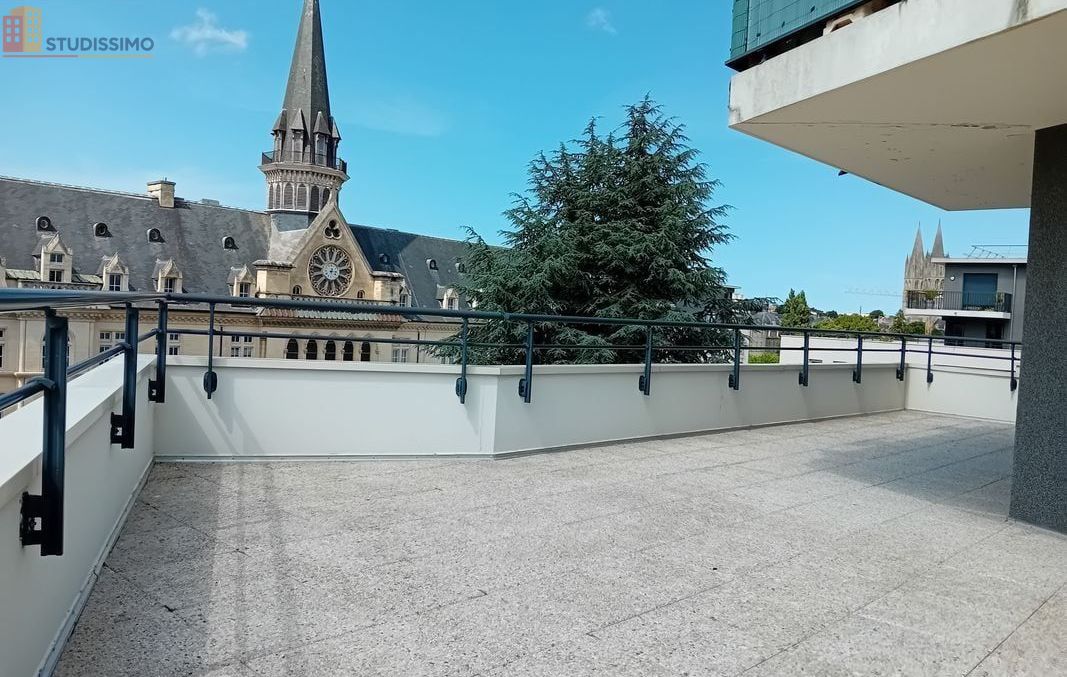 Studio meublé 27m² Caen 14000 - Grande terrasse - Photo 1