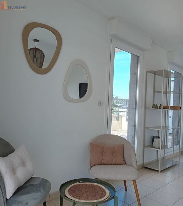Studio meublé 27m² Caen 14000 - Grande terrasse - Photo 3