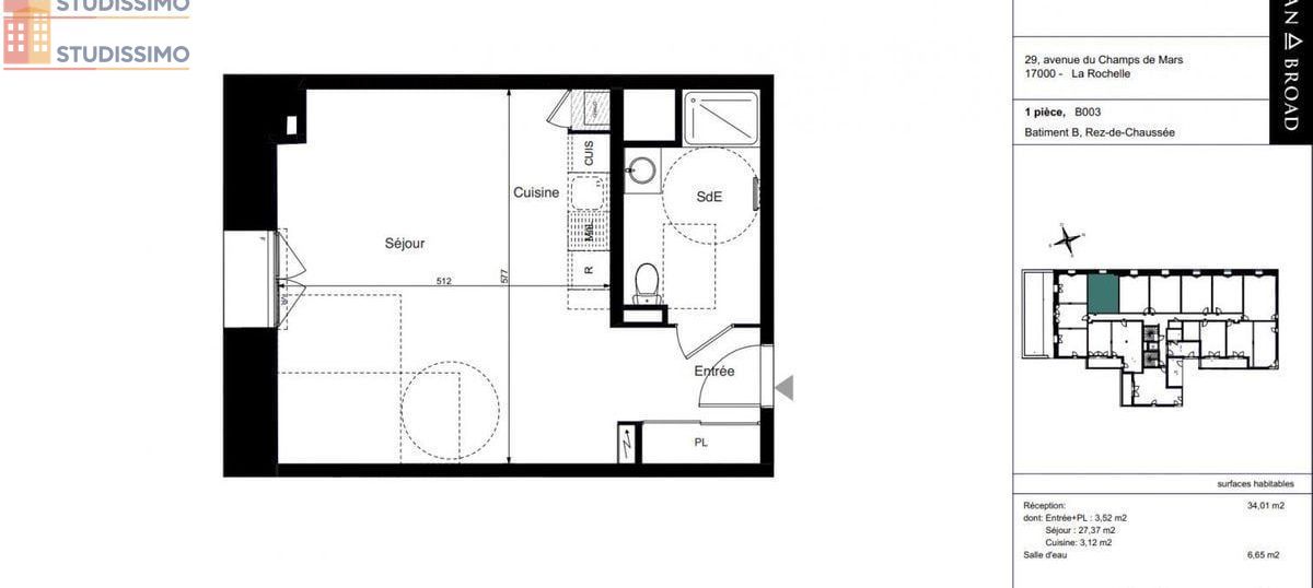 Studio 40m² La Rochelle 17000 - Photo 5