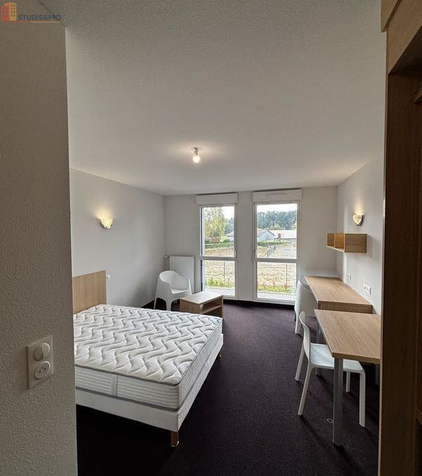 Studio meublé 25m² Saint-Brieuc - Résidence étudiante, meublé - Photo 2