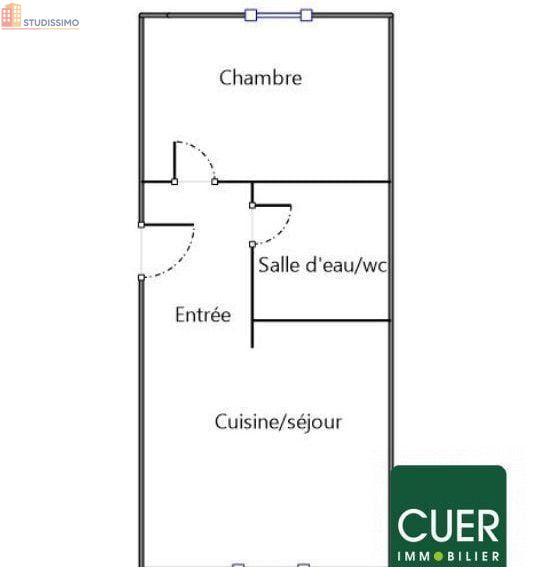 Studio 38m² Valence - Lumineux, proche commodités - Photo 4