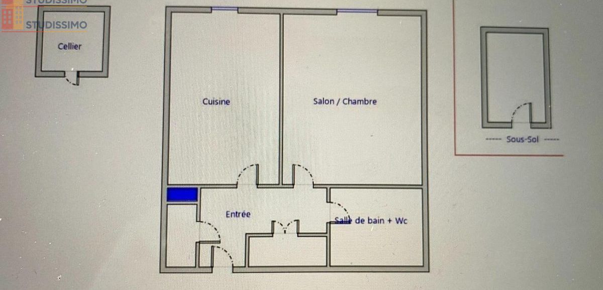 Studio meublé 27m² Romans-sur-Isère - Meublé, DPE D - Photo 1