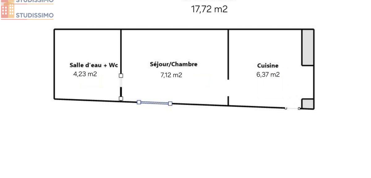 Studio 17m² Brionne - - Photo 2