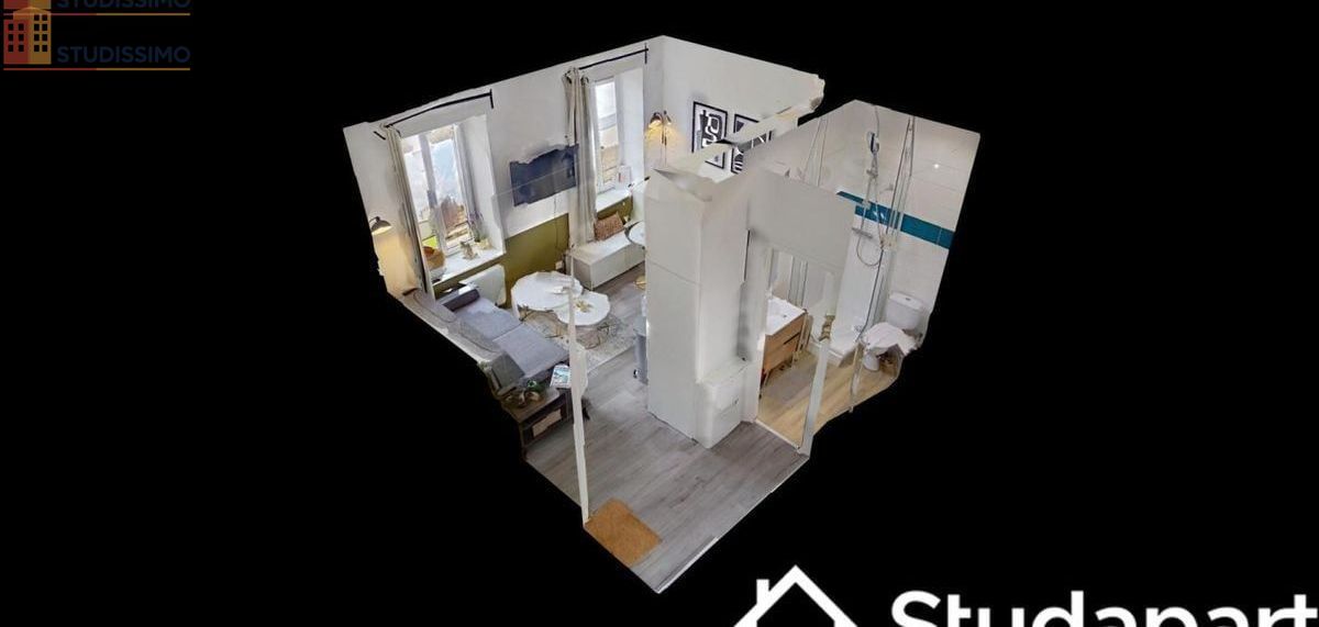 Studio meublé 13m² Brest 29200 - Meublé, DPE A - Photo 3