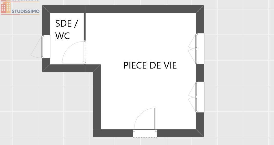 Studio meublé 21m² Brest 29200 - Meublé, DPE D - Photo 2