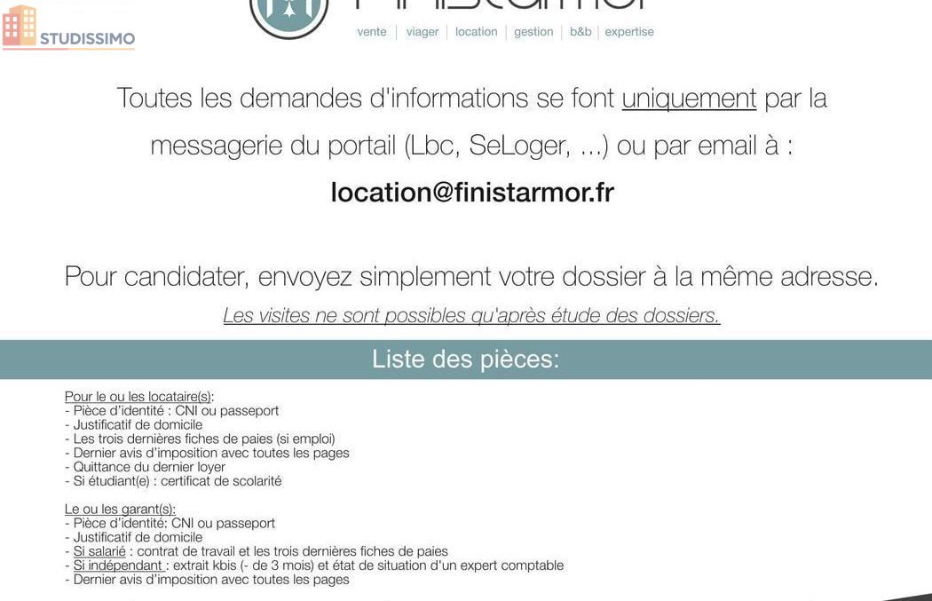 Studio meublé 26m² Brest 29200 - Meublé, 1er étage - Photo 1