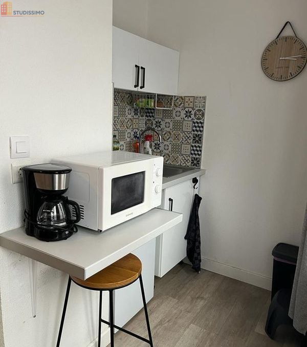 Studio meublé 18m² Brest 29200 - Meublé, DPE D - Photo 2