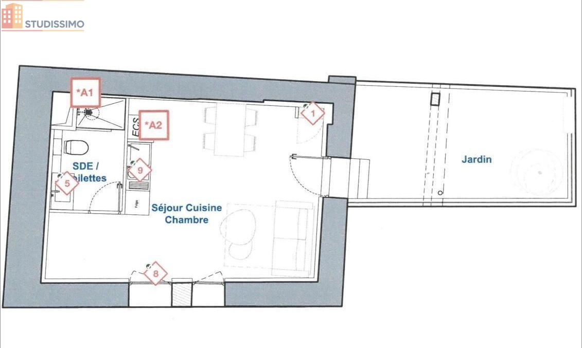 Studio 30m² Nîmes - lumineux - Photo 1