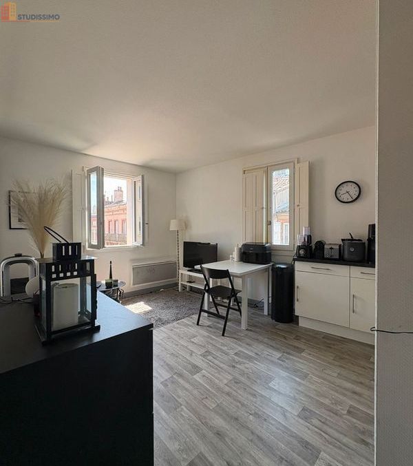 Studio meublé 30m² Toulouse 31400 - Lumineux, 3e étage - Photo 9