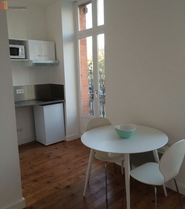 Studio meublé 23m² Toulouse centre - Calme, lumineux - Photo 1