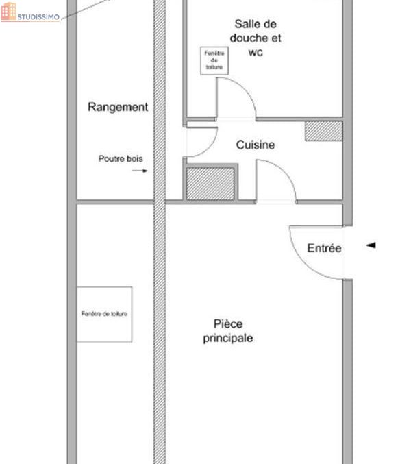 Studio meublé 22m² Ramonville-Saint-Agne - Grand, très calme - Photo 5