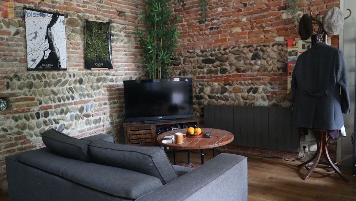 Studio meublé 45m² Toulouse 31400 - Murs en briques, galets - Photo 6