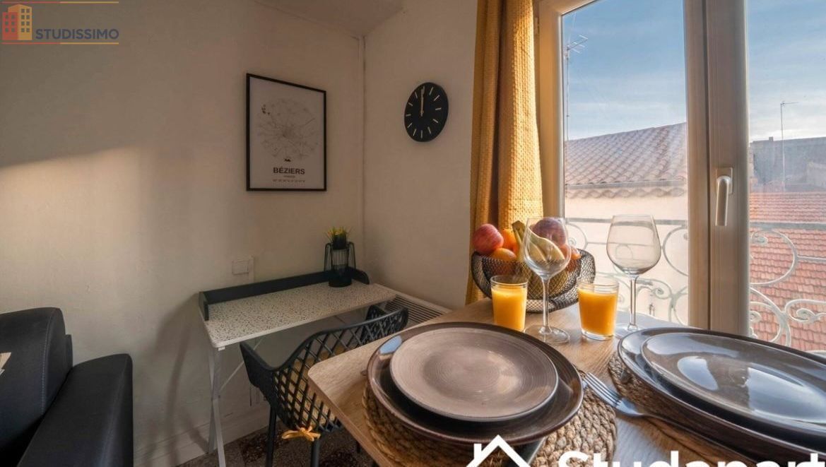 Studio meublé 15m² Béziers - Meublé, étage 3 - Photo 1