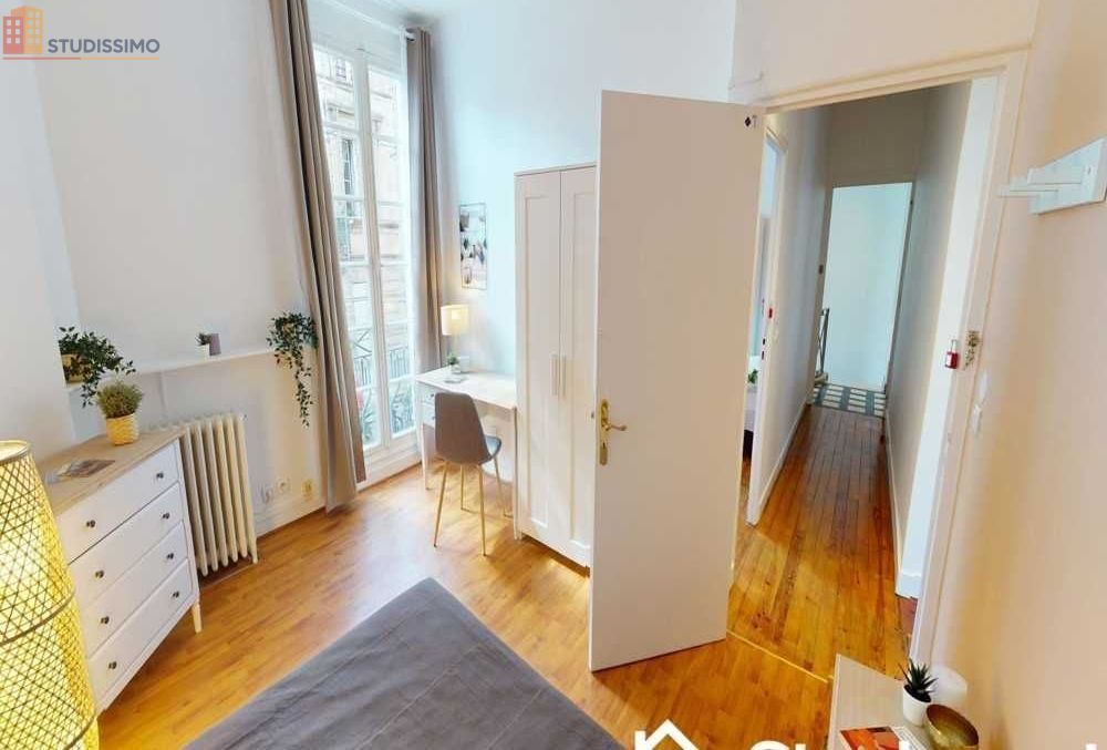 Studio meublé 12m² Bordeaux centre - Calme, lumineux - Photo 2