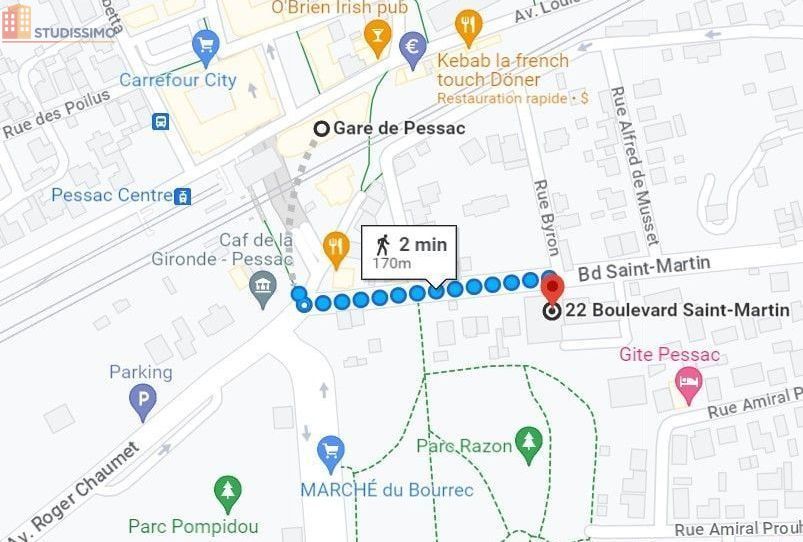 Studio meublé 28m² Pessac - 3e étage, meublé - Photo 1