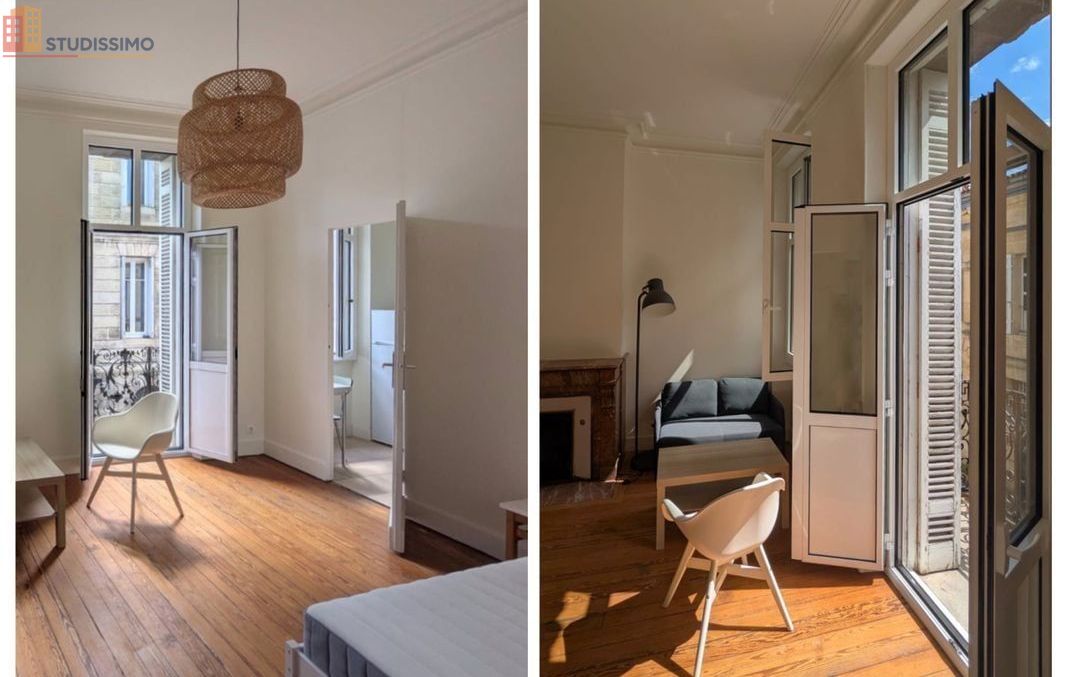 Studio meublé 28m² Bordeaux St-Seurin - Balcon, meublé - Photo 5