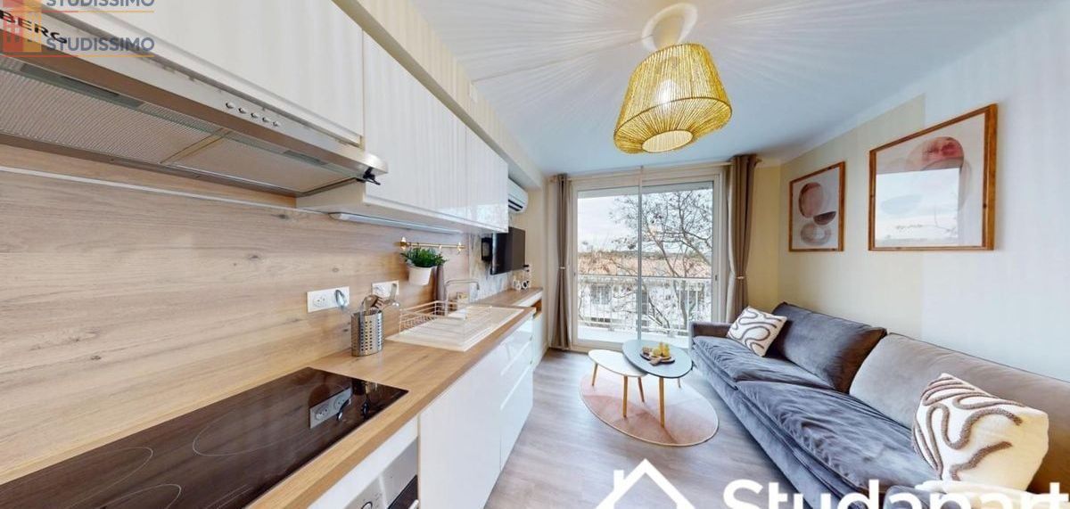 Studio meublé 11m² Montpellier 34070 - 4e étage, DPE B - Photo 1