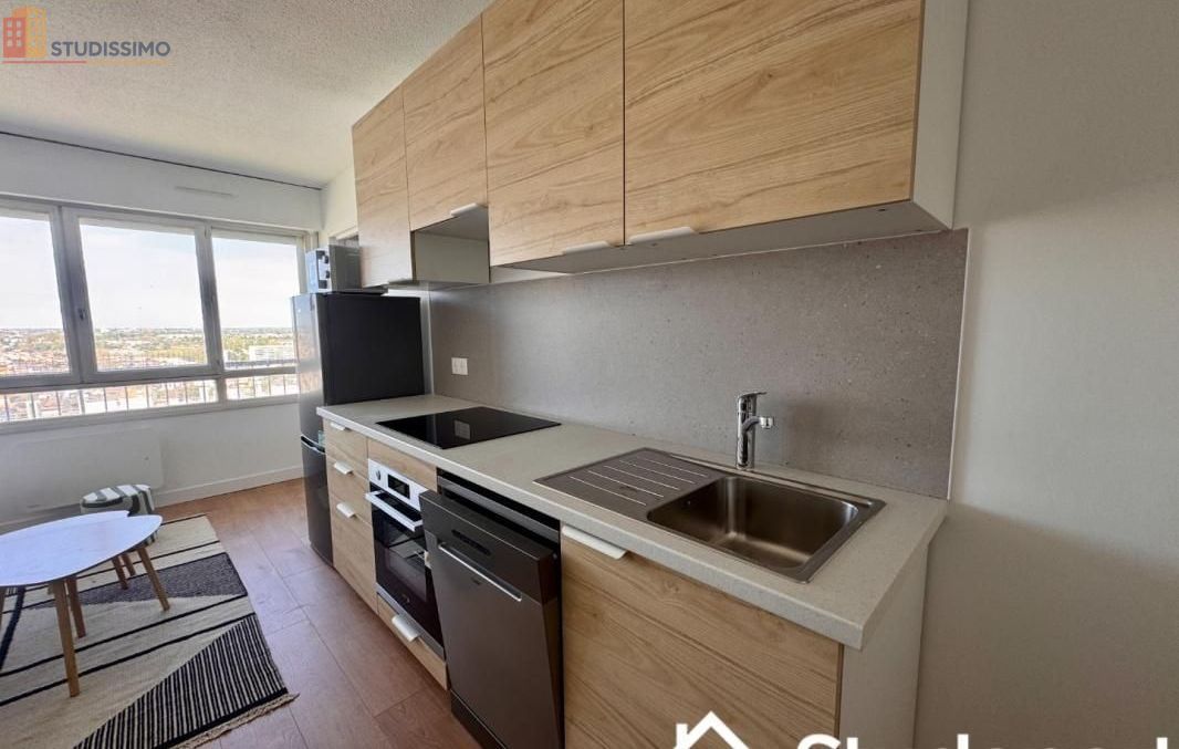 Studio meublé 11m² Bordeaux 33300 - Étage élevé, lumineux - Photo 8
